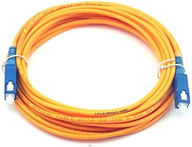 Simplex SC-SC fiber connectors patchcord Optical fiber jumper to FTTH cable diameter3.0 single mode 9/125 Single-core Fiber (5m (16.4ft))