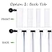 NICETOWN Window Treatment Curtain Panels - (White Color) W52 x L63, 2 Pieces, Semi Blackout Window Treatment Drape Panel for Kids Bedroom