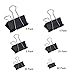 Binder Clips，130pcs Paper Clamps Assorted 6 Sizes Heavy Duty Small/Medium/Large Sizes, Paperwork and Document Clamps Fold Back Clips with Box for Office,School and Home Supplies
