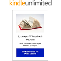 Synonym-Wörterbuch Deutsch (German Edition) book cover