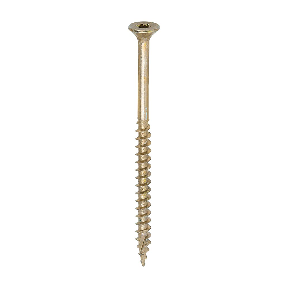TIMCO C2 Clamp-Fix Multi-Purpose Premium Screws - TX - Double Countersunk - Yellow - 5.0 x 80 - Box of 200