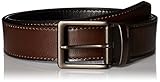 Levi's Men's Reversible Bridle Belt W/antique Finish Buckle,Brown/Black,42