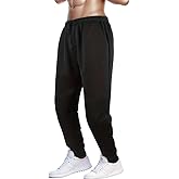 Menoio Men's Sweatpants with Pockets Casual Elastic Waist Fleece Joggers Pants Workout Drawstring Jogging Pants