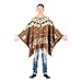 Spaghetti Cowboy Western Costume Poncho Brown