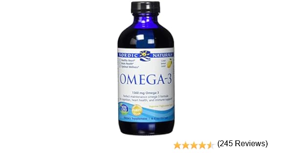Nordic Naturals - Omega-3 líquido purificado pescado aceite limón ...