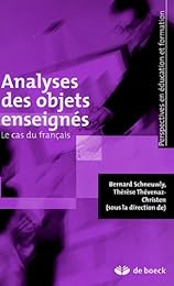 Analyses des objets enseignés
