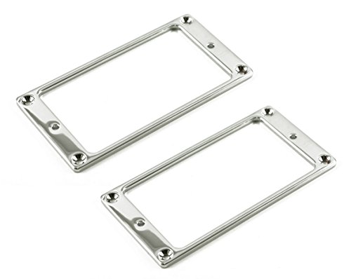 Allparts PC-0741-010 Chrome Flat Profile Humbucking Pickup Ring Set