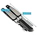 Color Scissor Can Opener, Stainless Steel Manual with Sharp Cutting Wheel, Smooth Edge, Easy Turn Design and Won't Touch Food