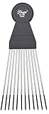 Diane Large Fan Pick, Black 12 Combs, stainless