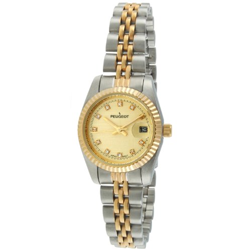 Peugeot Women's 7091TT Analog Display Japanese Quartz Two Tone Watch