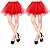 Simplicity Women's Classic 4 Layered Adjustable Satin Elastic Waistband Ballet Tutu Skirt
