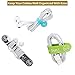 SUNFICON Magnetic Clips Headphone Cable Organizer Bendable Phone Stands Earphone USB PC Cord Wrap Keeper Unique Gadgets for Bookmark Keychain Noticeboard Fridge Home Office School Just for Fun, 4 PACK