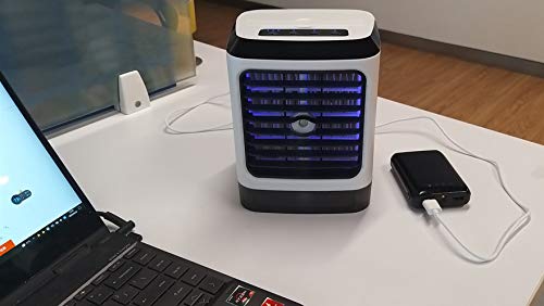 Personal Air Cooler Purifier,3 in 1 Air Space Conditioner, Mini USB Fan Evaporative Spray Humidifier Purifier USB Powered Air Conditioner Small Desk Fan Electric Fog Fan For Travel/Home/Outdoor/Work/Summer (Air Cooler)
