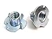 4-40 T-Nut (100 Pack), Zinc-Plated Steel Corriosion Resistant, 1/8