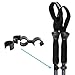 Vive Anti Shock Trekking Poles (Pair) - Collapsible Hiking Sticks - Ultralight Antishock Trek Walking Staff - Rubber Ice Snow Tip - Running, Walking Cane for Men, Women - Backpack and Camping Gear