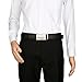 Vbiger Men's Leather Belt Sliding Buckle 35mm Ratchet Belt Black (42