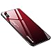 Luhuanx Case for iPhone 15 Pro Max,Gradient Red Black