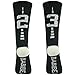 BABIBEAN Unisex Knee High Solid Sport Tube Compression Soccer Socks for Children Black/White (Large(Youth Shoe Size 3Y-6Y), Black&White 23 Or 32 Team Number)