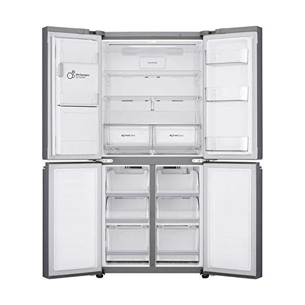 LG GML844PZKV Freestanding Rated American Fridge Freezer -Steel