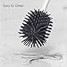 MEKEET Toilet Brush Soft Silicone Bristle Toilet Bowl Brush Hideaway Compact Toilet Brush for Bathroom Cleaning …
