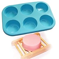 X-Haibei Round Circles Soap Silicone Mold Chocolate Jelly Muffin Cupcake Baking Mould