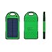 Solar Charger,Dizaul 5000mAh Portable Solar Power Bank Waterproof/Shockproof/Dustproof Dual USB Battery Bank for cell phone,iPhone,Samsung,Android phones,Windows phones,GoPro Camera,GPS and More
