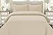 HC Collection Duvet Cover - Cream Queen Size Duvet Cover - 3 Piece Soft Breathable Microfiber Duvet Cover Set with Zipper Closure & 2 Pillow Shams
