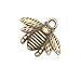 SenseYo 60 Pcs Brass Plated Metal Lovely Bee Honeybee Charm Pendant (20.5x16MM)