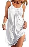 Sierry Womens Beach Cover up Casual Beachwear Summer Sleeveless Short Mini Dress