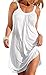 Sierry Womens Beach Cover up Casual Beachwear Summer Sleeveless Short Mini Dress