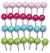JoyFamily 3/8 Inch Map Push Pins, Plastic Round Head with Stainless Point, Thumb Tacks Used on Cork Boards, 100 Pieces (Assorted Color)