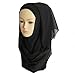 Weixinbuy Elegant Style Sheer Chiffon Lurex Muslim Long Scarf Hijab