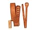 WerKens Genuine Leather Guitar Strap 3″ Inch Wide, Adjustable Padded, Vintage Guitar Straps - Brown