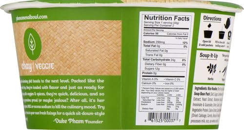 PHO’NOMENAL PHO VEGGIE SOUP, 2.1 OZ