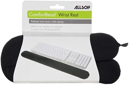 ALLSOP 29809 ComfortBead Wrist Rest for Keyboards Ergonomic StressRelief (Black), other