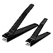 Behomy Stainless Steel Nail Clipper Cutter Set, Fingernail Clippers and Toenail Clippers with Nail File (Black)