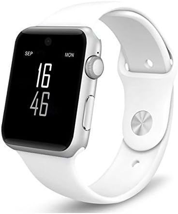 Smart Watch Bluetooth smartwatch with Camera Music Player for IOS iPhone Android Samsung HTC Sony LG Huawei Smartphones (White-DM09)