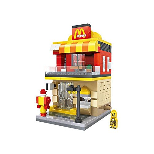 LOZ Mini Block Street Mini Series Fast Food restaurant 1607