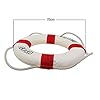 KobwaTM-Navy-Accent-Nautical-Welcome-Aboard-Decorative-Cloth-Life-Ring-Buoy-Room-DecorRed-with-Kobwas-Keyring