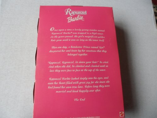 Barbie Rapunzel Pink Gown with Gold Glitter Pink Crown