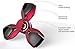 Scribbler Fidget Spinner Premium Metal Ceramic Bearing Spinner Toy - Fast High Speed up to 7 Minutes Spin - Finger Spinner Focus Toys Perfect for Anxiety,Autism,Boredom (Red)