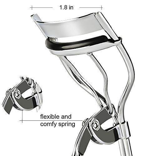 Eyelashes Dance Eyelash Curler Golden Lash Curler With Eyelash Brush & Refill Pads Lashes Curler No pain&no pinching Eyelashes Curler Fits All Eye Shapes - Thumbnail 4