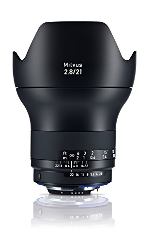 ZEISS Milvus 21mm f/2.8 Full Frame Camera Lens for Nikon F-Mount ZF.2, Black