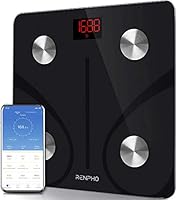 RENPHO Body Fat Scale Bluetooth, Digital Body Weight Bathroom Scales Weighing Scale with Smart BMI Scale, Body...