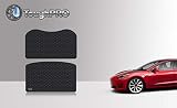 TOUGHPRO Front Trunk Mat Accessories + Storage Mat Accessories Compatible With Tesla Model 3 (Not Included Back Trunk Mat Accessories) - All Weather - Heavy Duty- Black Rubber - 2017, 2018, 2019, 2020