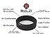BULZi - Massaging Comfort Fit Silicone Wedding Ring - #1 Most Comfortable Men's and Women's Wedding Band - Comfort Flexible Work Safety Design (Granite Bevel, Size 13 - (7mm Width Band))
