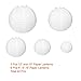 Paxcoo 24 Pack White Paper Lanterns with Assorted Sizes