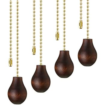 Lighting Accessories Brown And Wood Color Ceiling Fan Chain Pulls