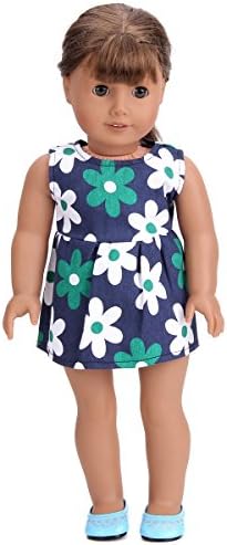 RainbowGirl Doll Clothes Set for 18 inch American Girl Doll-Include T-shirt,Short,Skates
