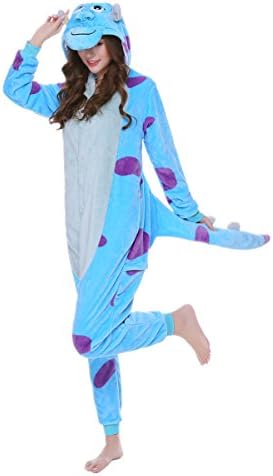 kxry Cosplay Sleepwear Lover Costume Leisure Pajamas Onesies Unisex Adult (Large, Sullivan)